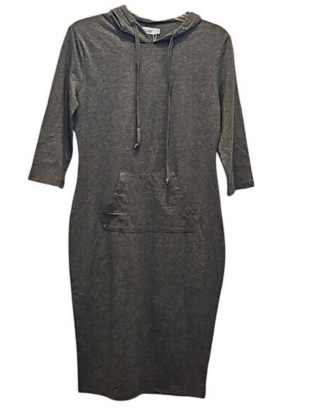 MISSKY Hooded Casual Dress Small New Women's Jersey Knit Gray Loungewear